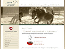 Tablet Screenshot of chiropraktik-pferd.com